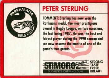 1991 Stimorol NRL #80 Peter Sterling Back